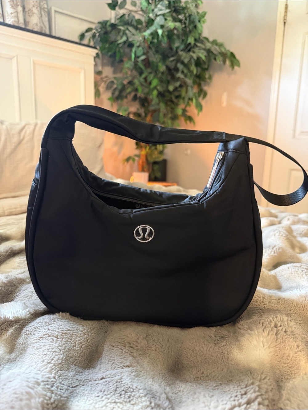 lululemon athletica Black Shoulder Hobo Bag